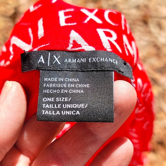 Armani exchange RED Shawl / Scarf - Picture 4 of 7